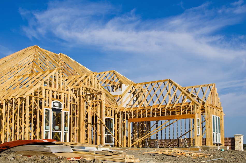 New home construction framing